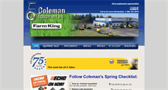 Desktop Screenshot of coleman-equipment.com